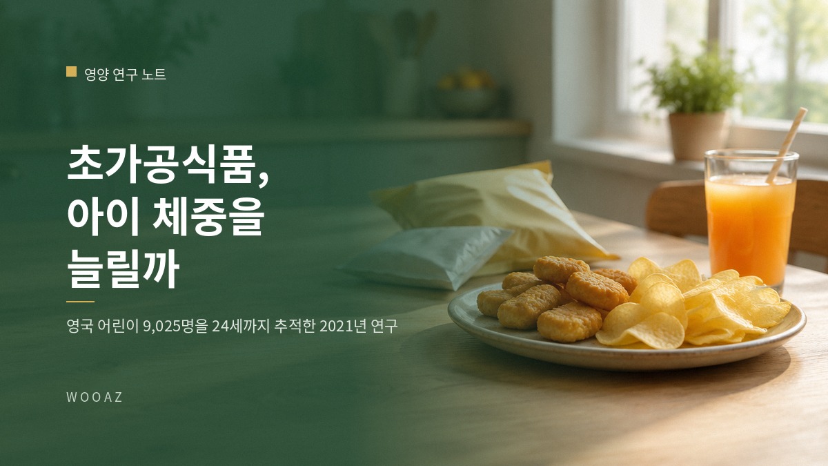 초가공식품을 많이 먹는 아이, 체중이 더 늘까요?