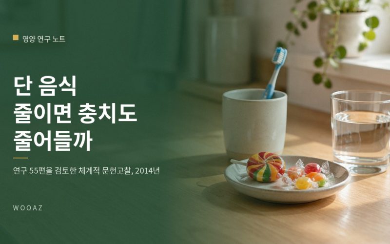 단 음식을 줄이면 아이 충치가 줄어드나요?